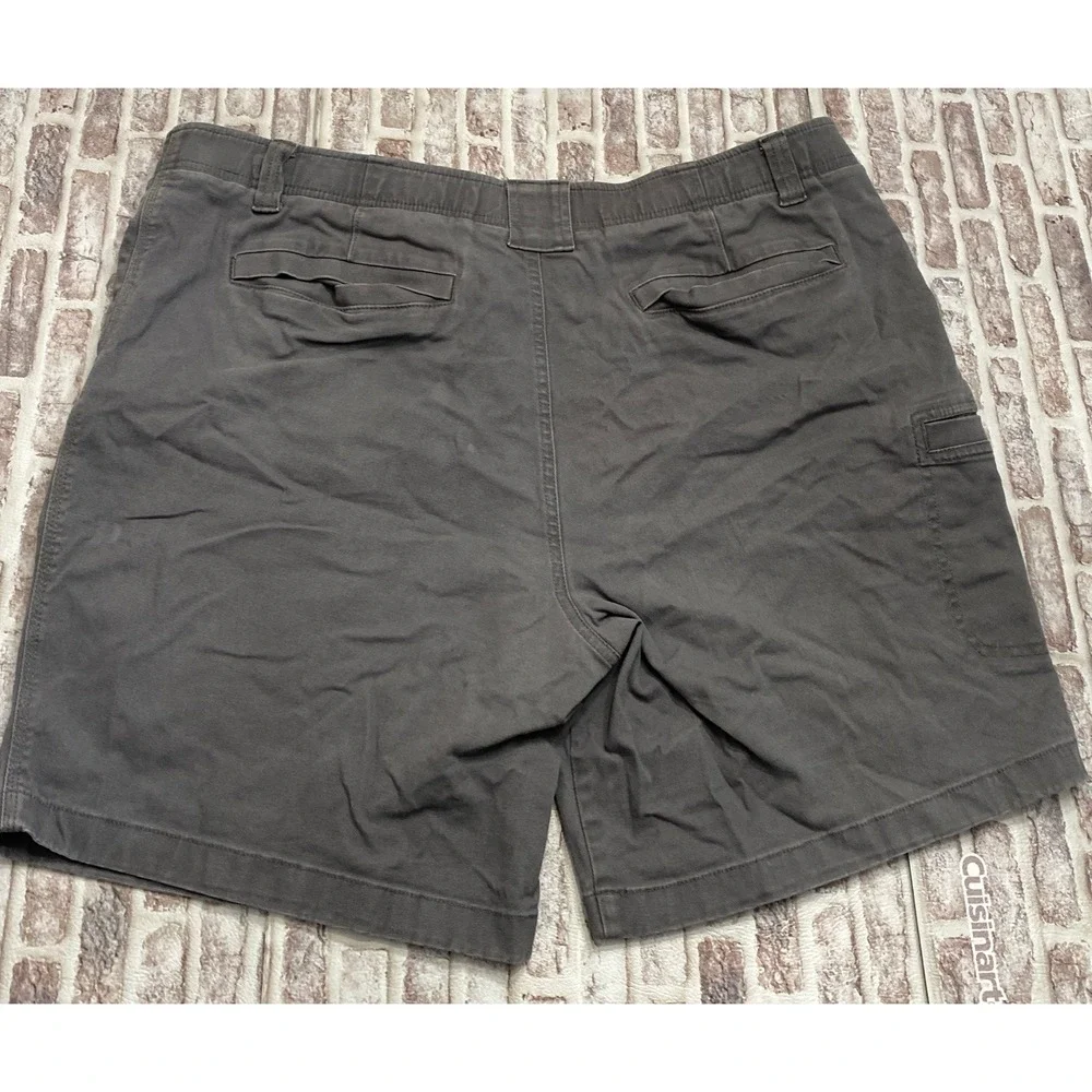 L.L. Bean Shorts Natural Fit Pathfinder Stretch Men's Gray 42 Canvas Work Hiking